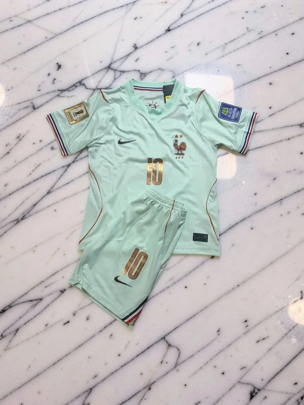 Mbappe France 2026 World Cup Away Kids Jersey Shorts Set